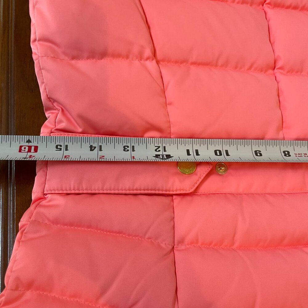 Lilly Pulitzer Women's Sz. S Coral Down Snap Front Puffer Vest isabelle - Picture 8 of 11